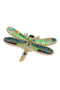 My Doris | Beaded Green Dragonfly Brooch