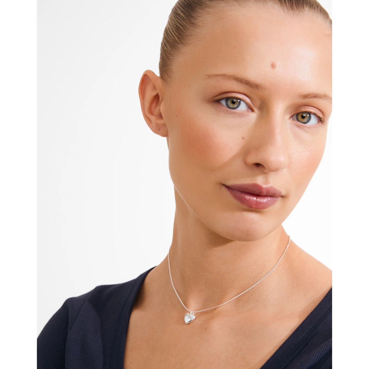 Pilgrim | Revan Heart Necklace | Silver-Plated