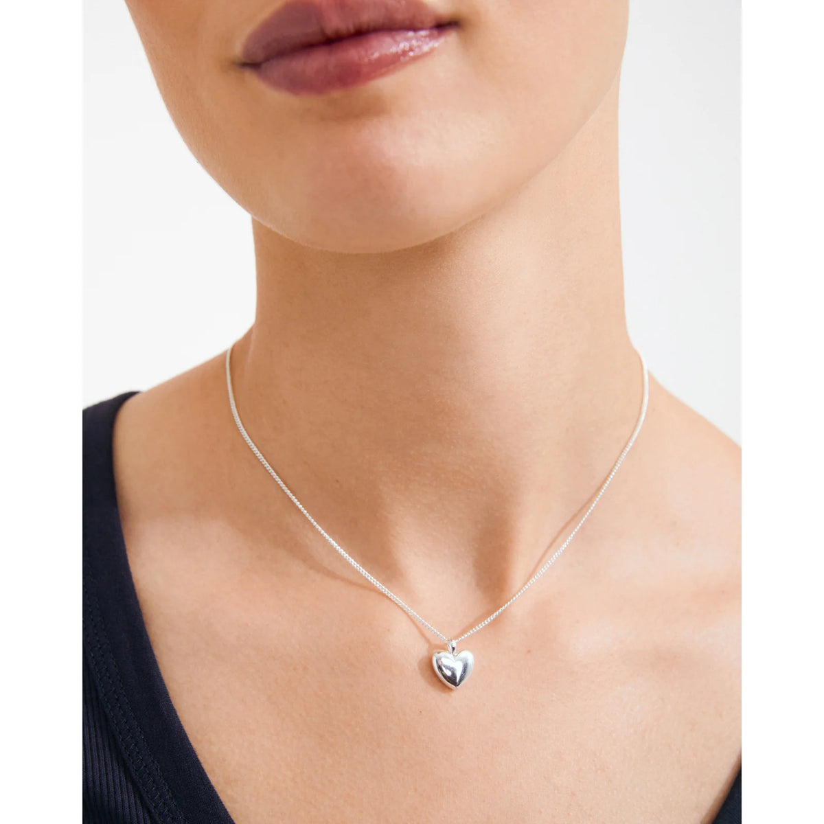 Pilgrim | Revan Heart Necklace | Silver-Plated