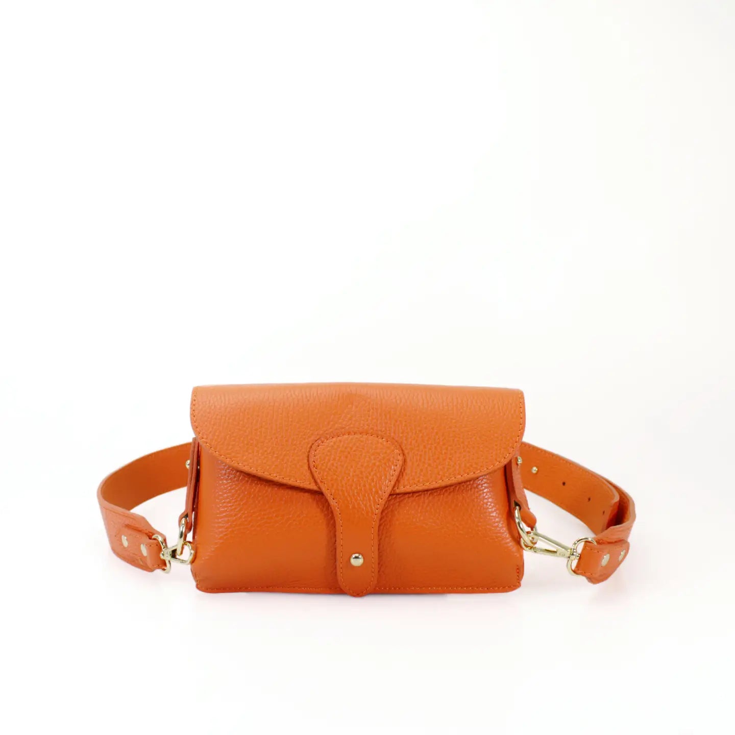 Pre-Order | Leather Crossbody Bag | Orange
