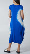 Tie Dye Parachute Dress - Cobalt