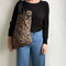 Sixton London | Brown Leopard Print Tote Bag | Large