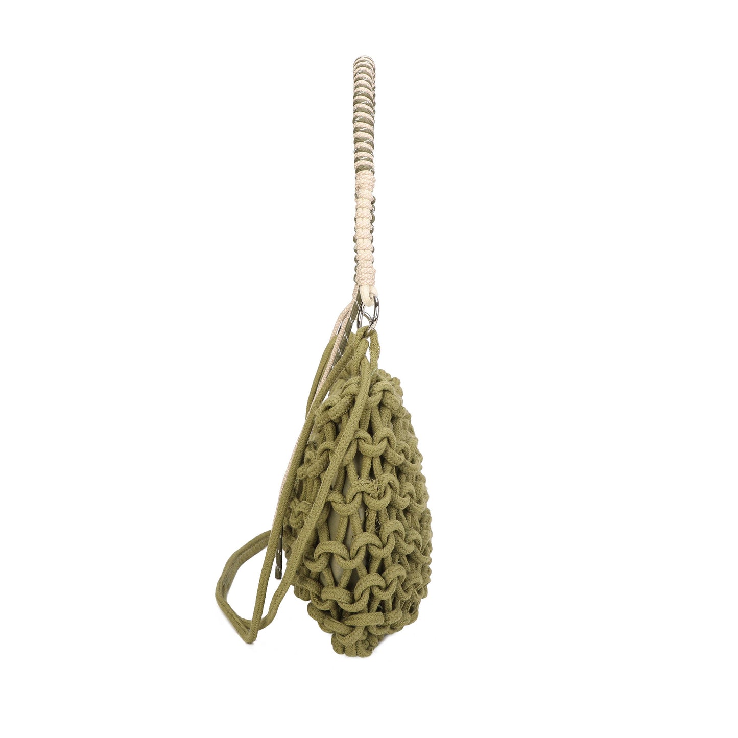 Handwoven Rope Shoulder Bag | Green
