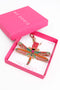 Pre-Order | My Doris Beaded Pink Dragonfly Keyring