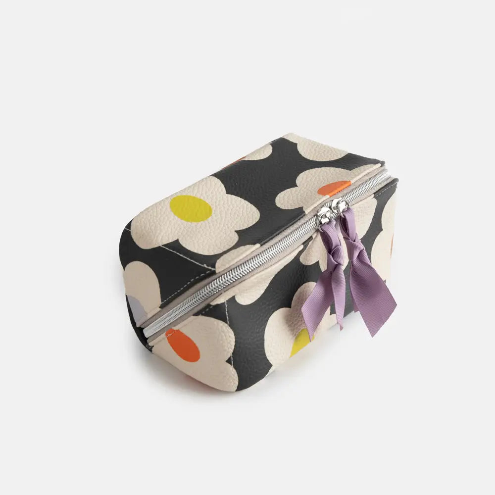Caroline Gardner | Multi Flower Diagonal Cosmetic Bag