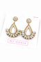 My Doris | White Teardrop Earrings