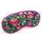 POM | Rich teal velvet floral sleep mask