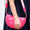 POM | Vegan Leather Half Moon Bag | Pink