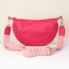 POM | Vegan Leather Half Moon Bag | Pink