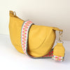 POM | Vegan Leather Half Moon Bag | Yellow