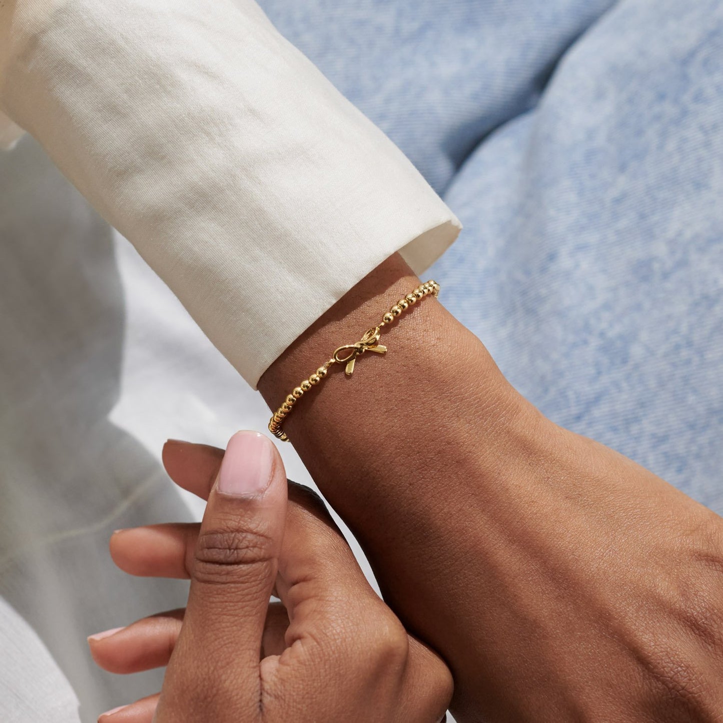 Joma Jewellery | A Little 'Thank You' Bracelet in Gold Plating