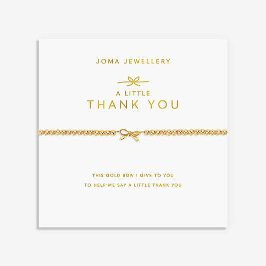 Joma Jewellery | A Little 'Thank You' Bracelet in Gold Plating