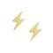 White Leaf | Lightning Strike Earrings - Gold