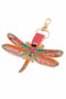 My Doris | Beaded Pink Dragonfly Keyring