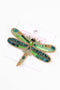 Pre-Order | My Doris Beaded Green Dragonfly Brooch