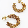 My Doris |Gold Beaded Mini Hoops