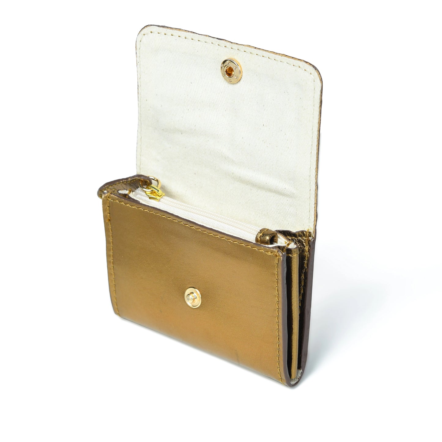 Bell & Fox | Leather Card Holder With Zip | Bronze