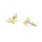 White Leaf | Lightning Strike Earrings - Gold