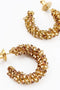 My Doris |Gold Beaded Mini Hoops