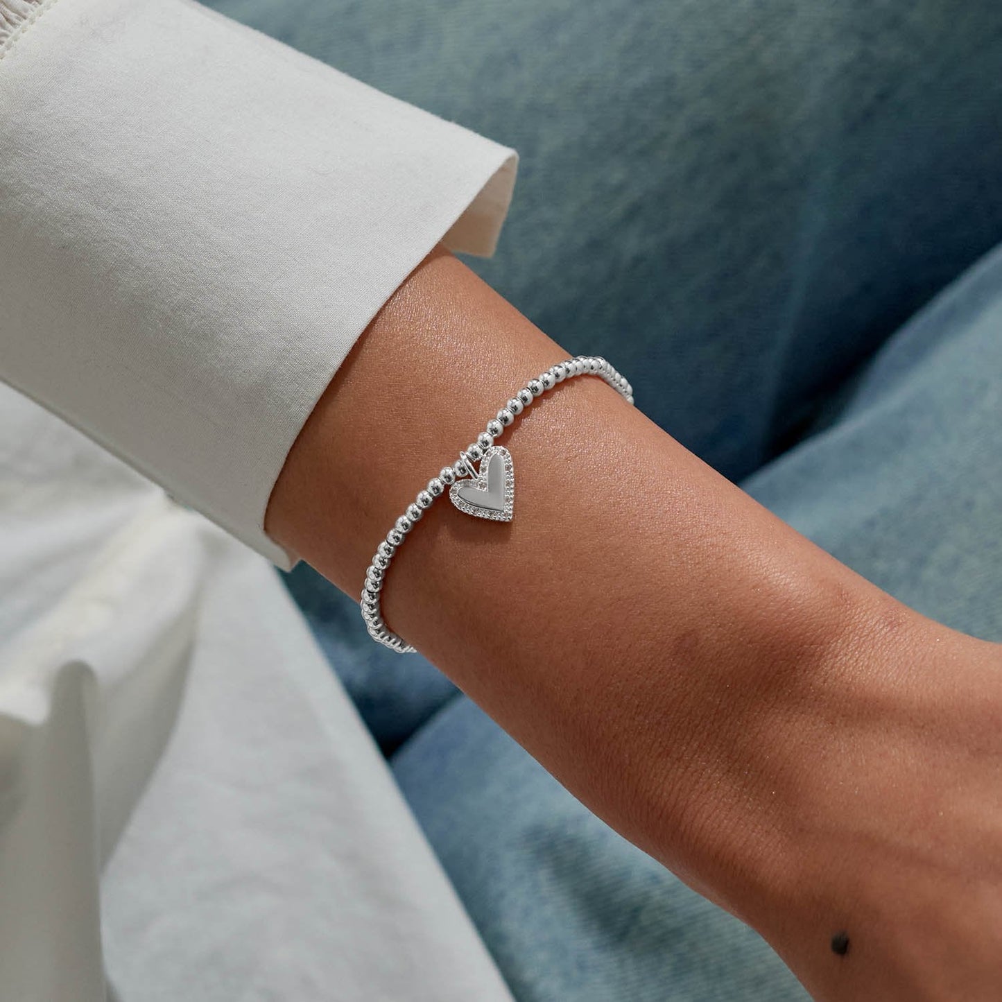 Joma Jewellery |  A Little 'Here's To Your Next Chapter' Bracelet in Silver Plating