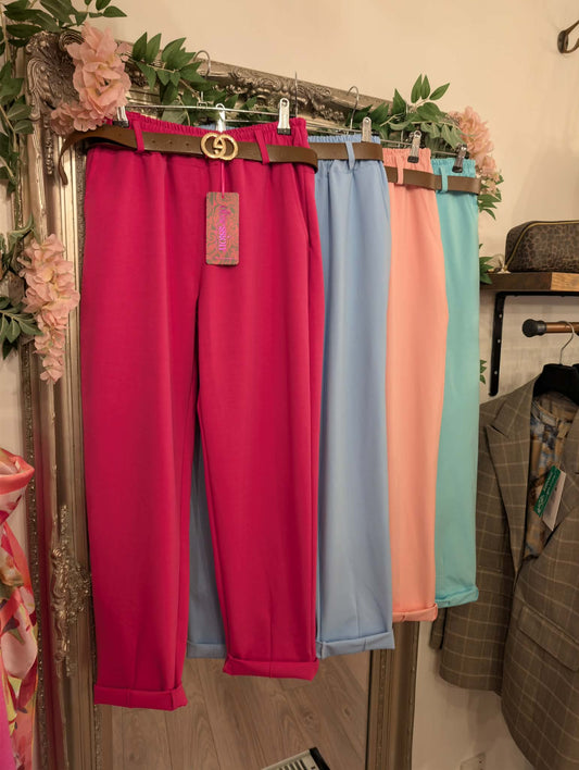 Tailored Trousers with Belt