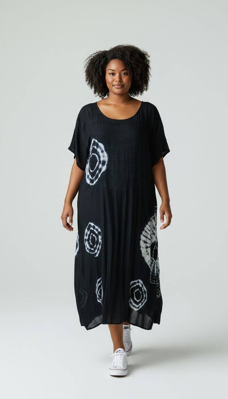 Pre-Order | Curve | Circle Summer Dress | Black