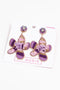 My Doris | Purple Flower Earrings