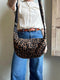 Sixton London | Brixton Cross Body Sling Bag | Leopard Print | Small