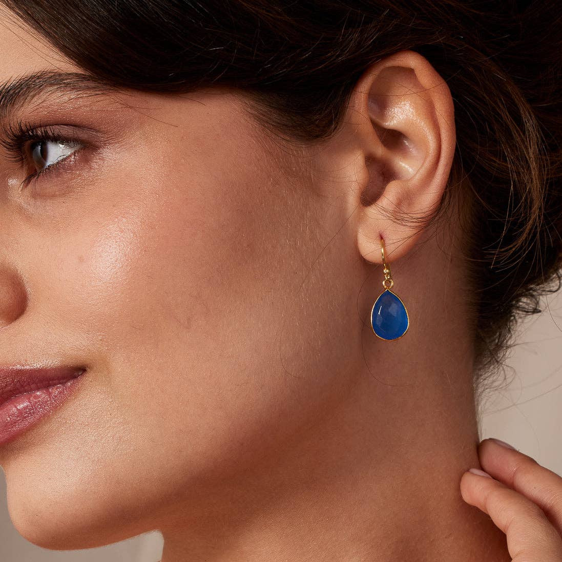 Ashiana London | Ava Blue Jade Earrings