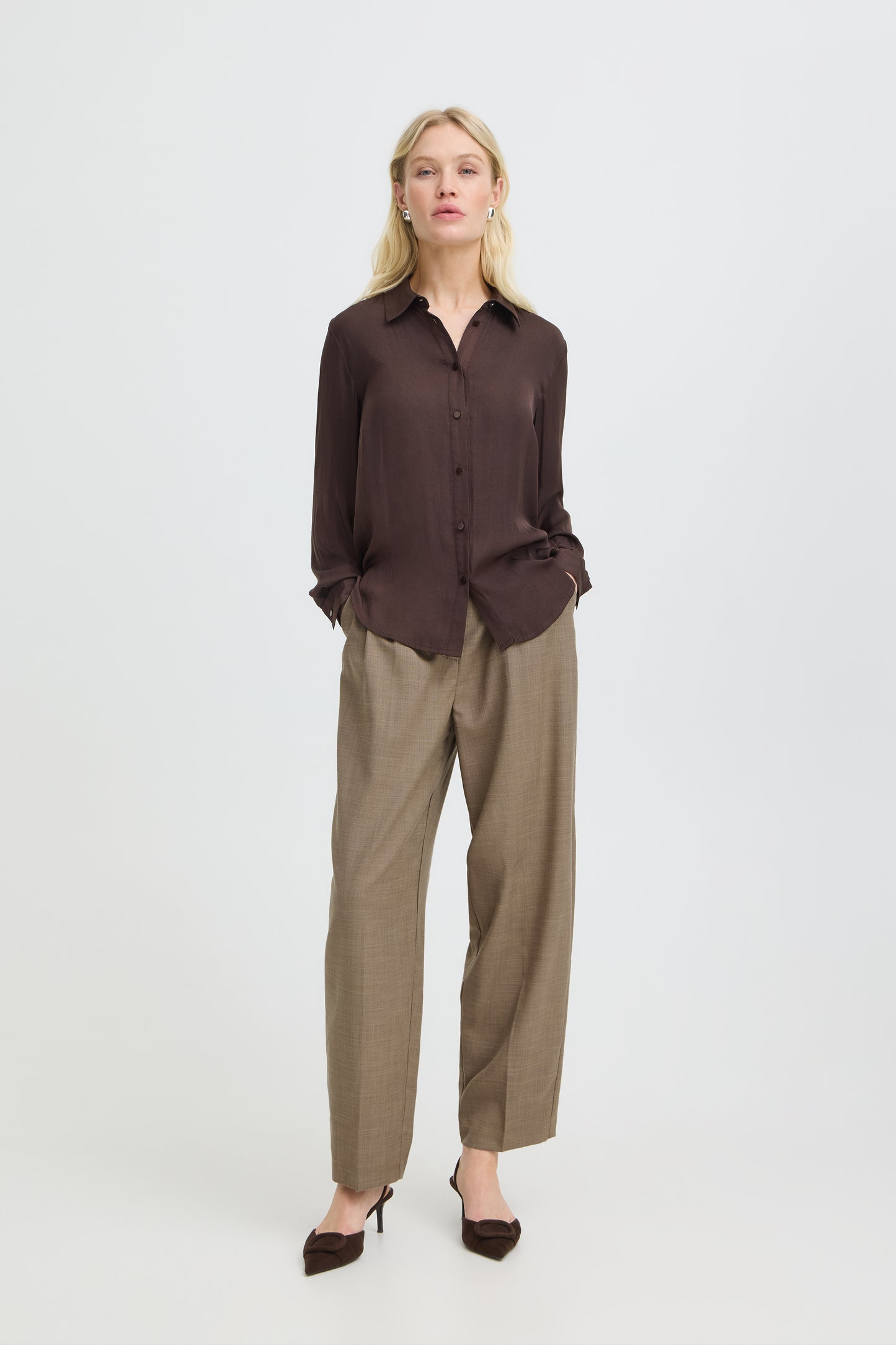 B.young | BYIVAL Shirt | Java | Chocolate Brown