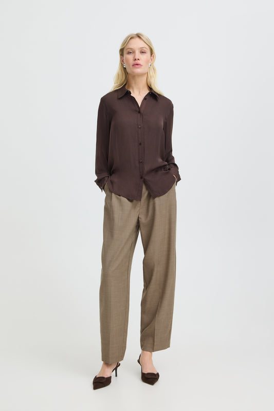 B.young | BYIVAL Shirt | Java | Chocolate Brown