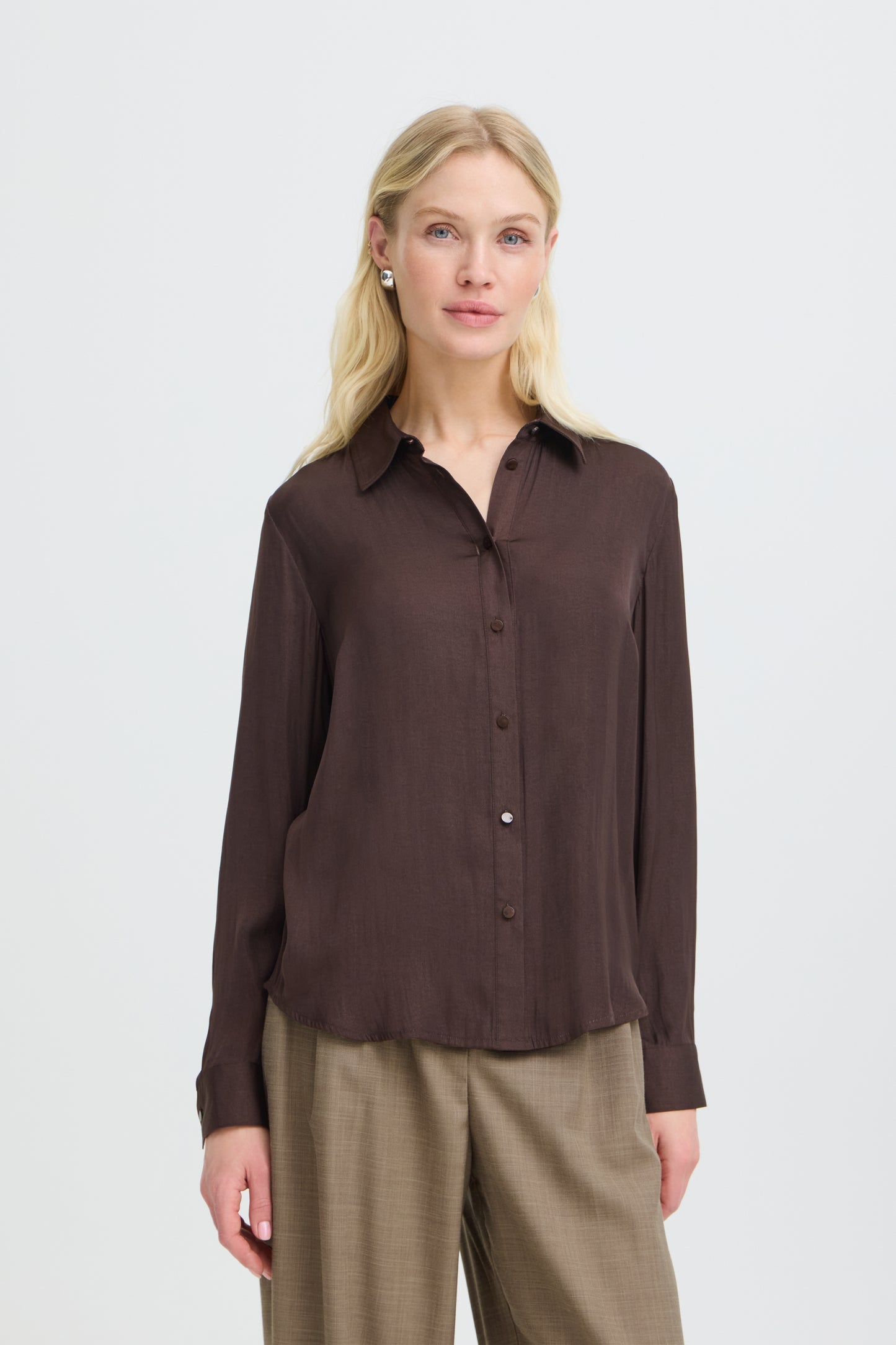 B.young | BYIVAL Shirt | Java | Chocolate Brown