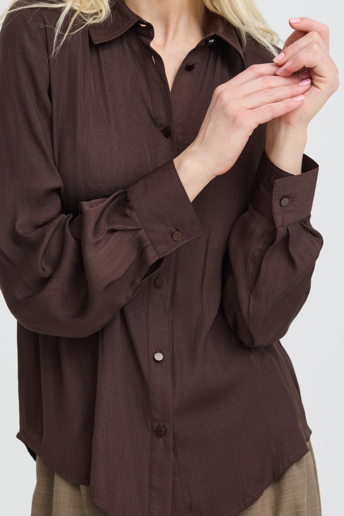 B.young | BYIVAL Shirt | Java | Chocolate Brown