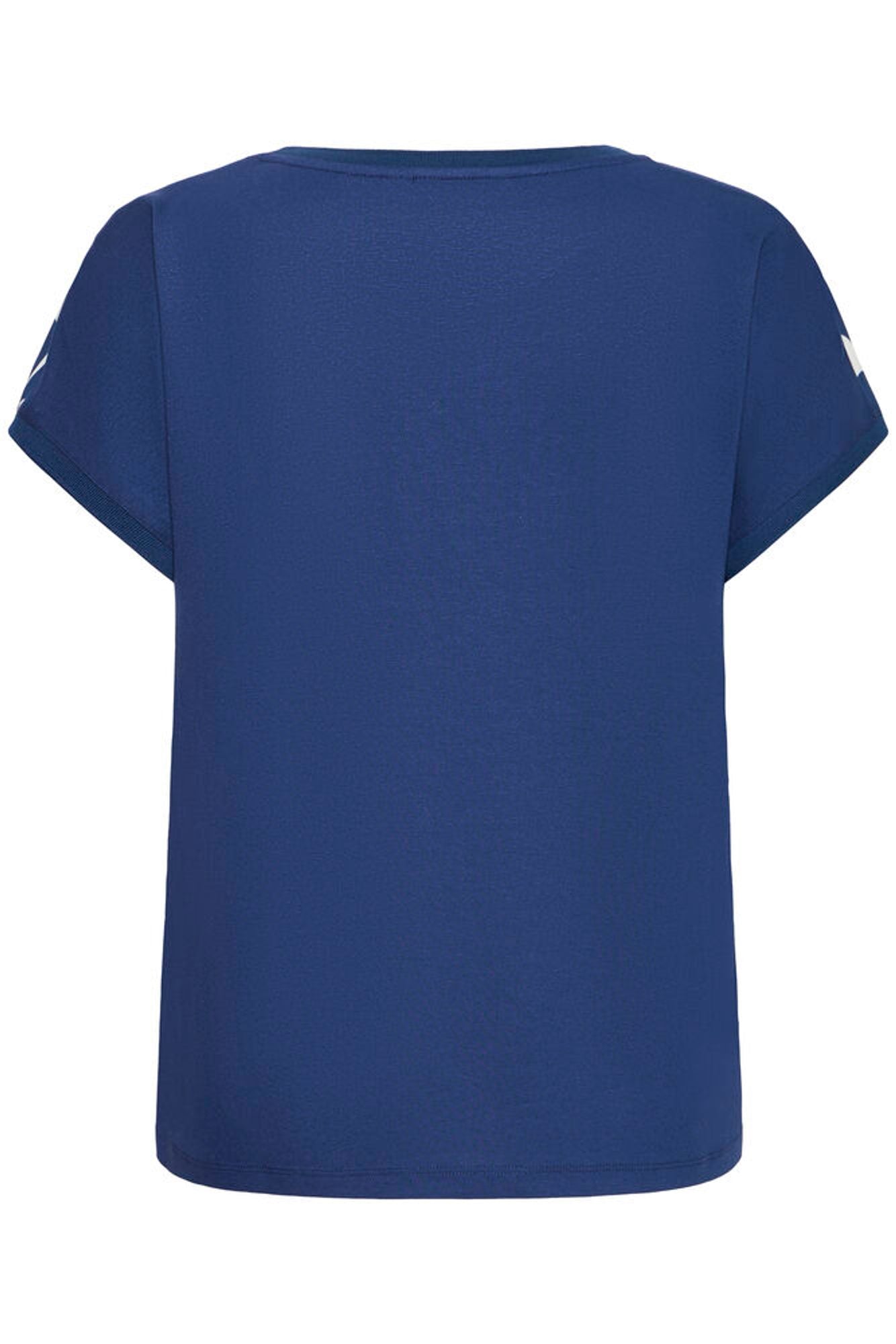 Blue t-shirt on a white background