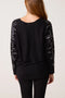 Made In Italy | Diamante Shoulder Jumper | Black