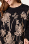 Made In Italy | Flower & Sequin Jumper | Black