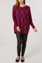 Made In Italy | Diamante Waves Jumper | Berry