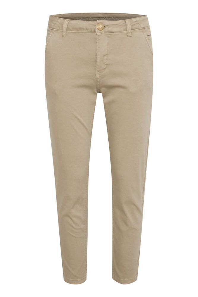Beige pants on a white background