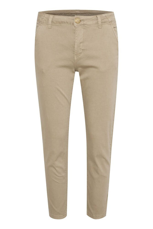 Beige pants on a white background