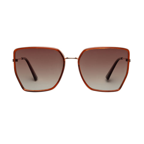 Elie Beaumont - Brown Hex Sunglasses