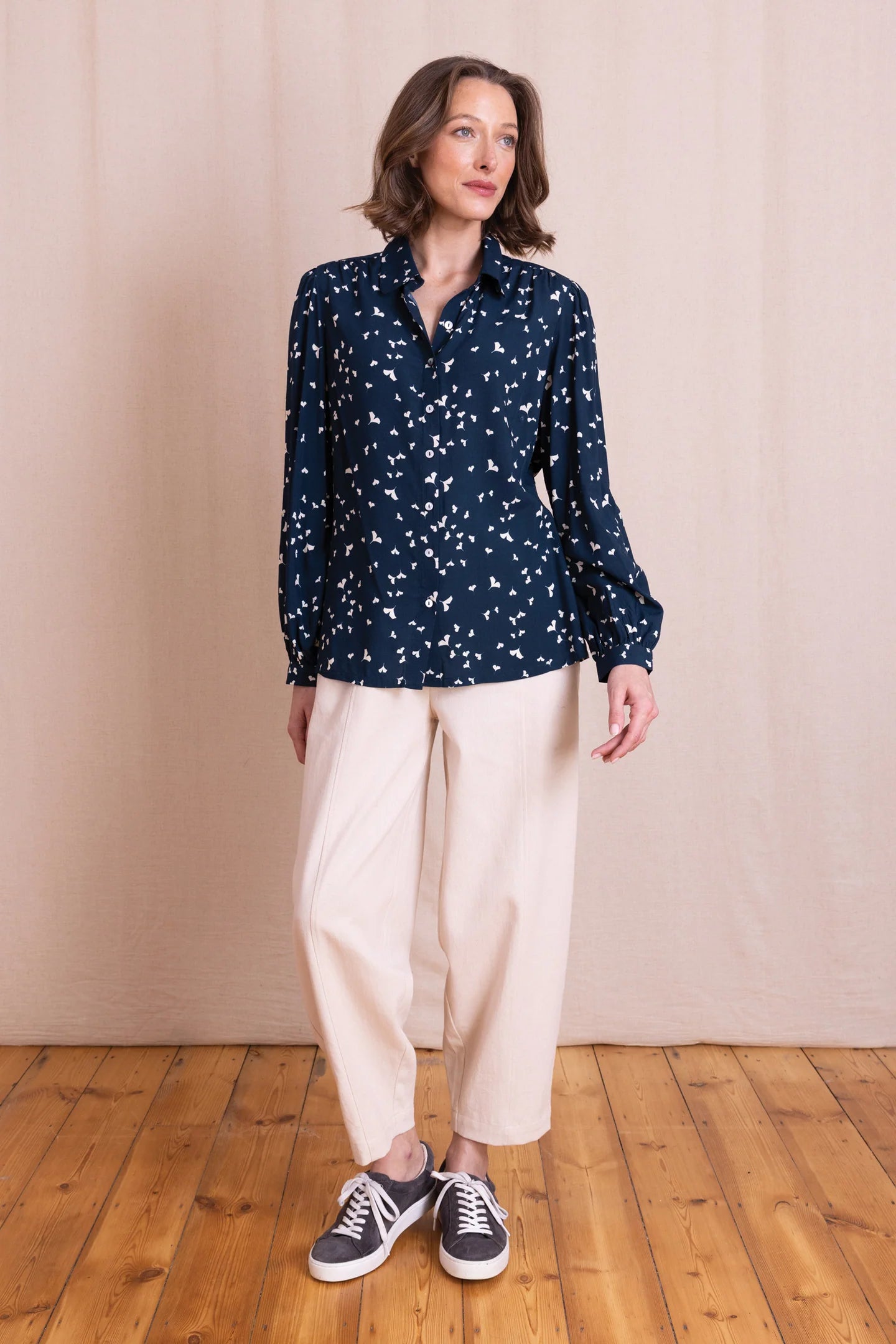 Nomads | Printed Blouse | Navy