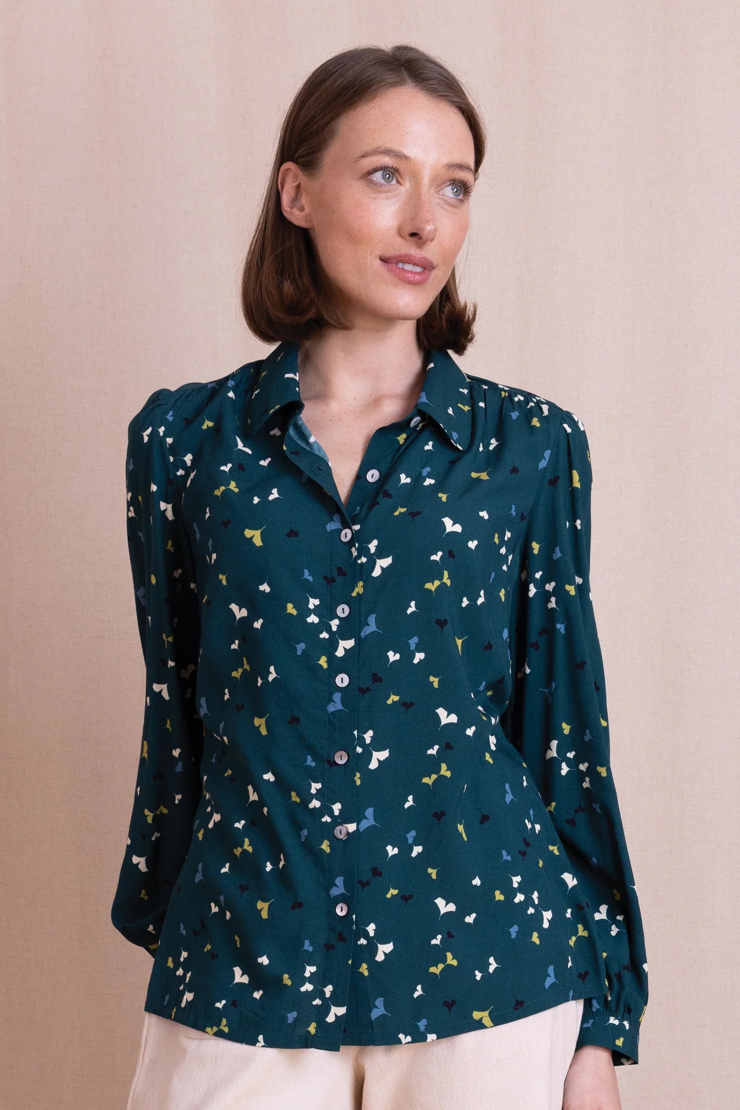 Nomads | Printed Blouse | Teal