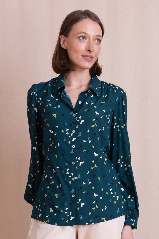 Nomads | Printed Blouse | Teal