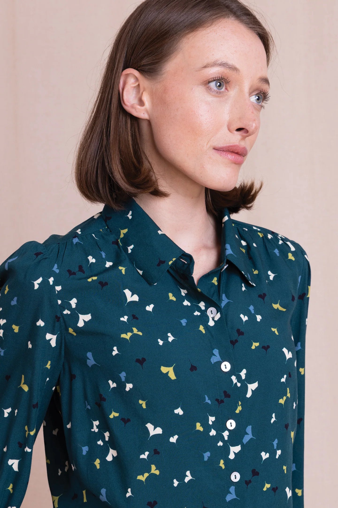 Nomads | Printed Blouse | Teal