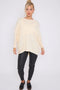 Embellished Sleeve Jumper | Beige