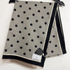 Pre-Order | Elie Beaumont | Winter Scarf - Black / White & Grey Daisy