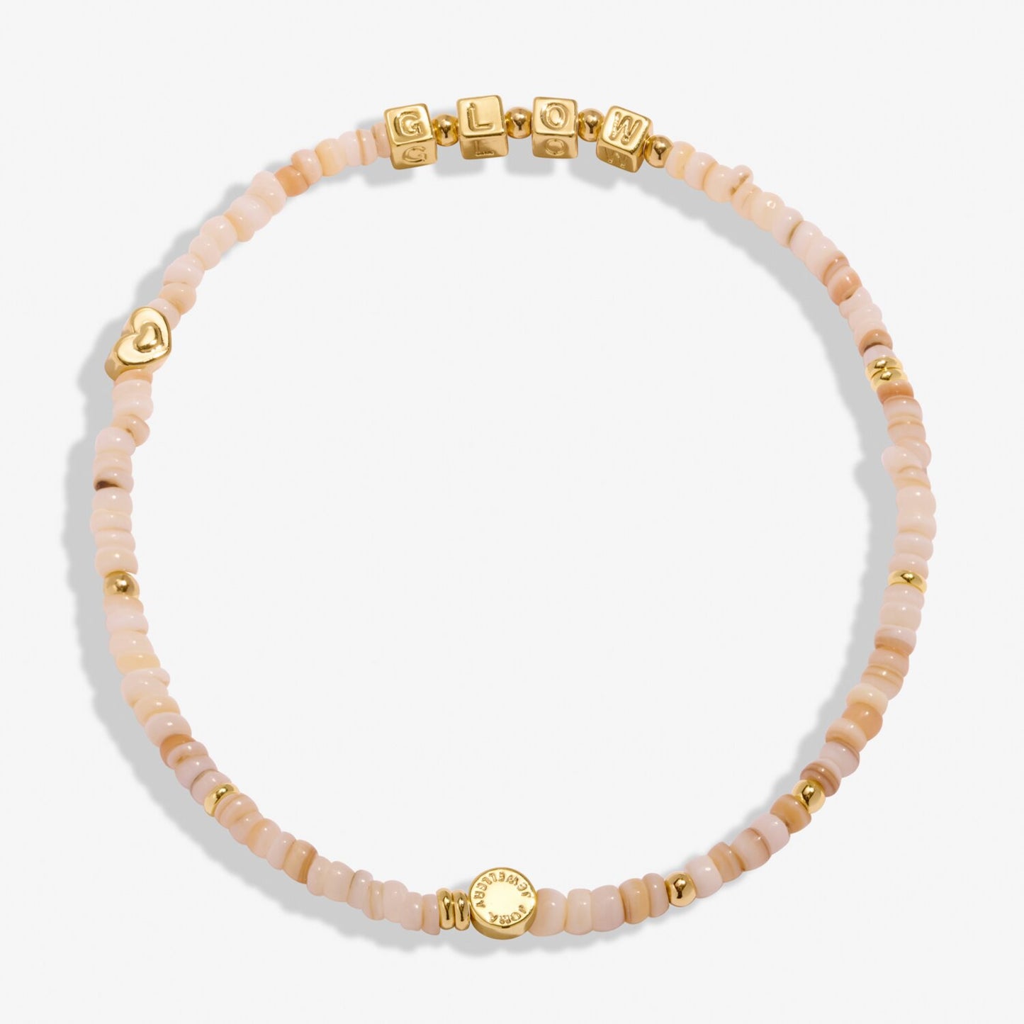 Beaded anklet on white background