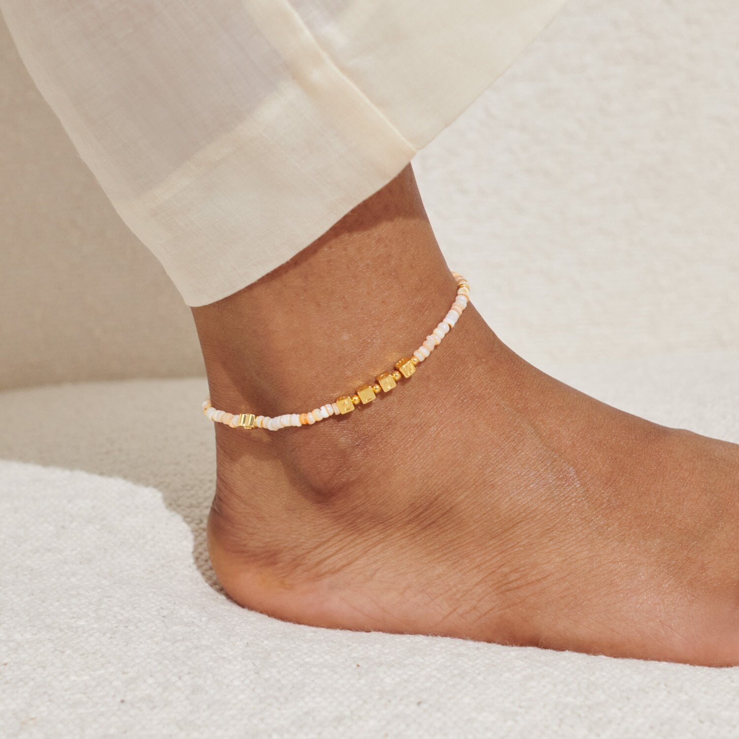 Anklet shown on model