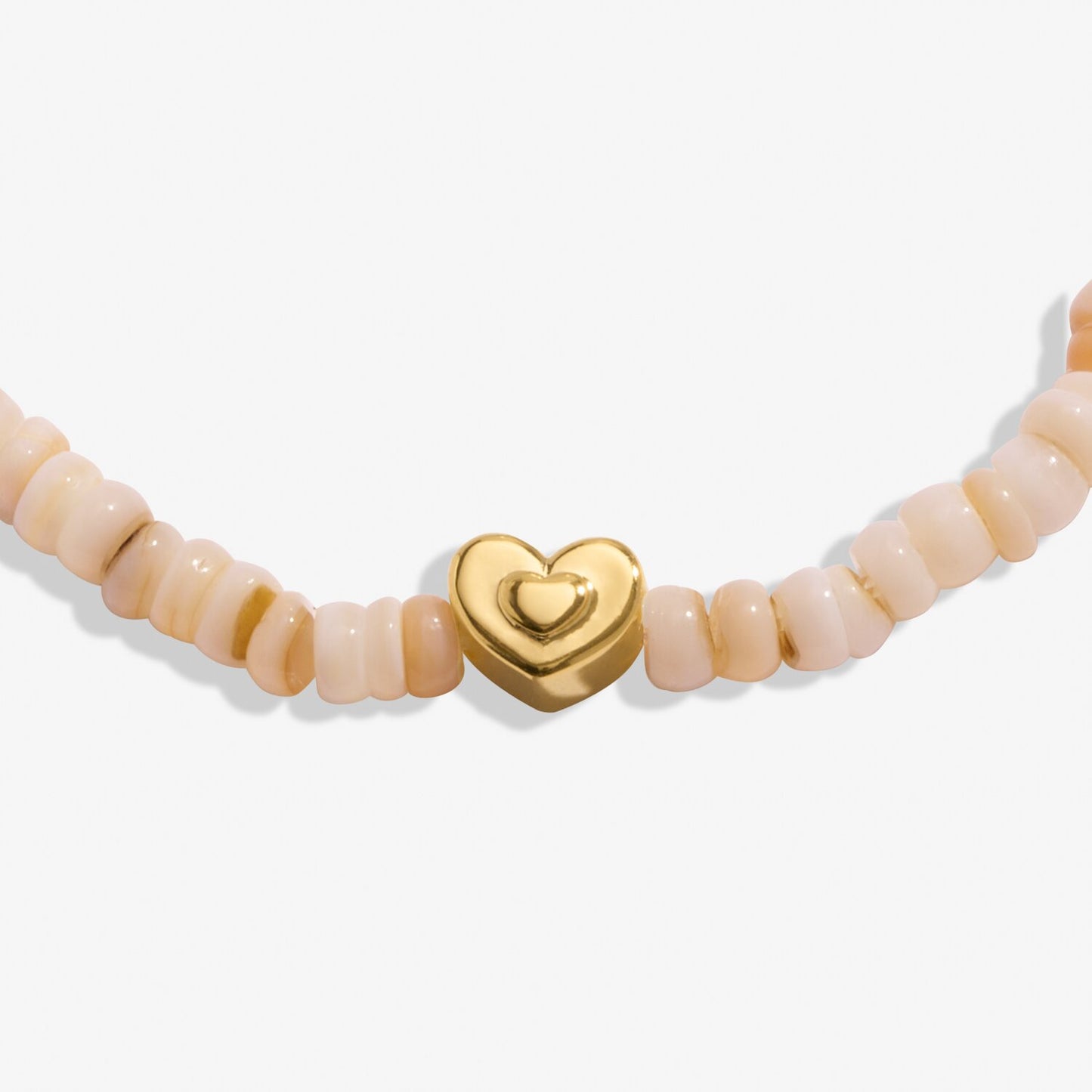 Gold heart bead