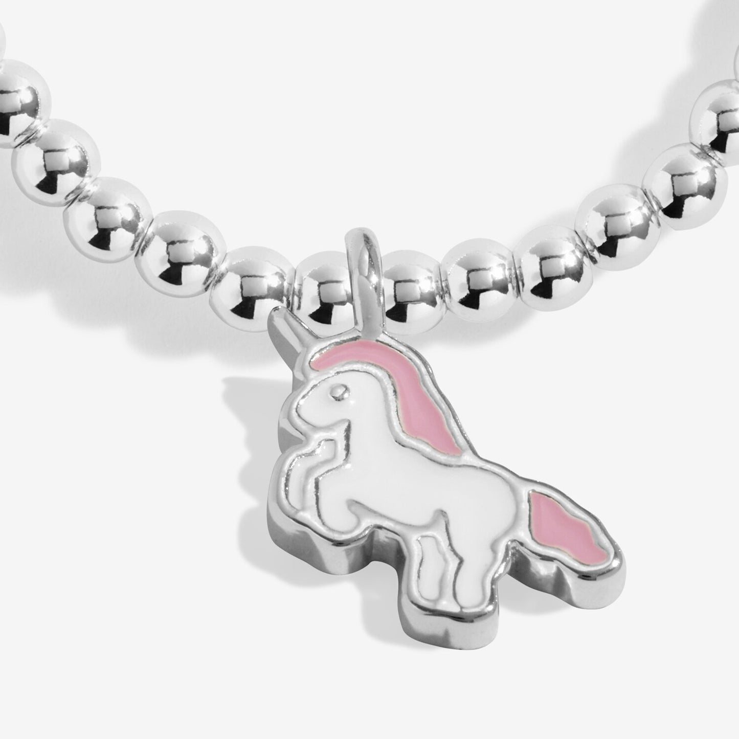 Joma Jewellery | Kids' A Little 'Magical Unicorn' Bracelet in Silver Plating